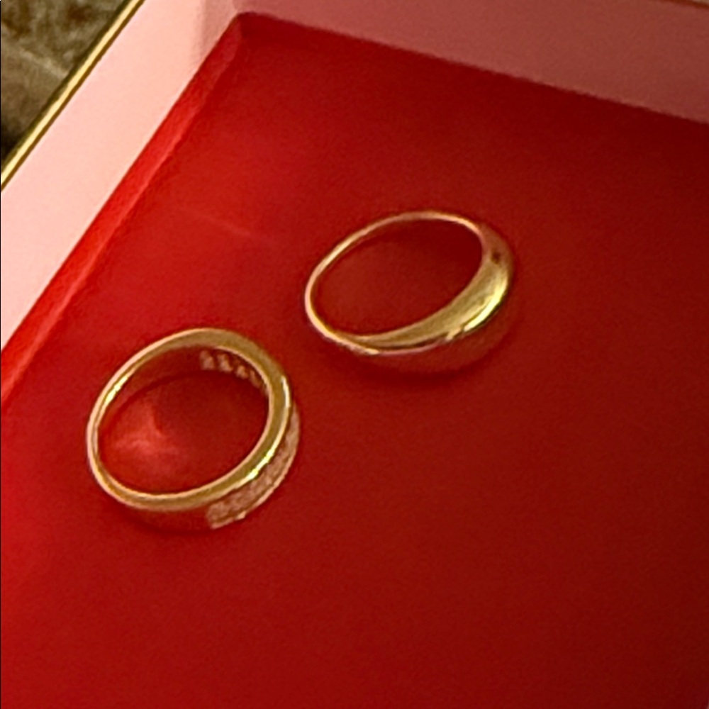 Elegant Gold Women's Ring Set
